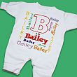 A is For... Personalized Fleece Romper 6816X